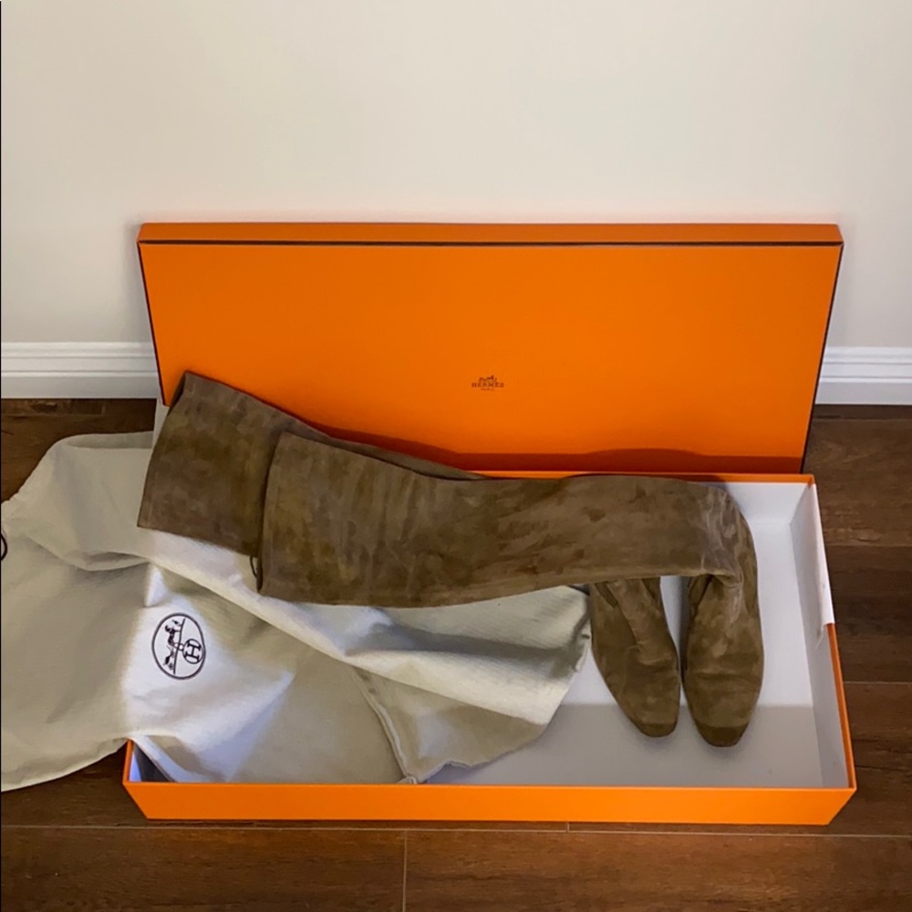 HERMÈS STRONG THIGH HIGH BOOTS - Picture 4 of 13